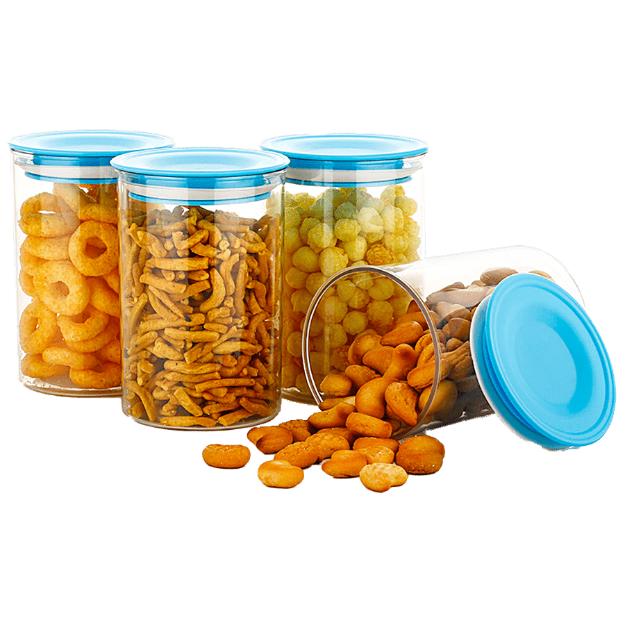 BPA Free Plastic Dry Food Canisters Clear Food Storage Containers  Unbreakable Water Glass Jar