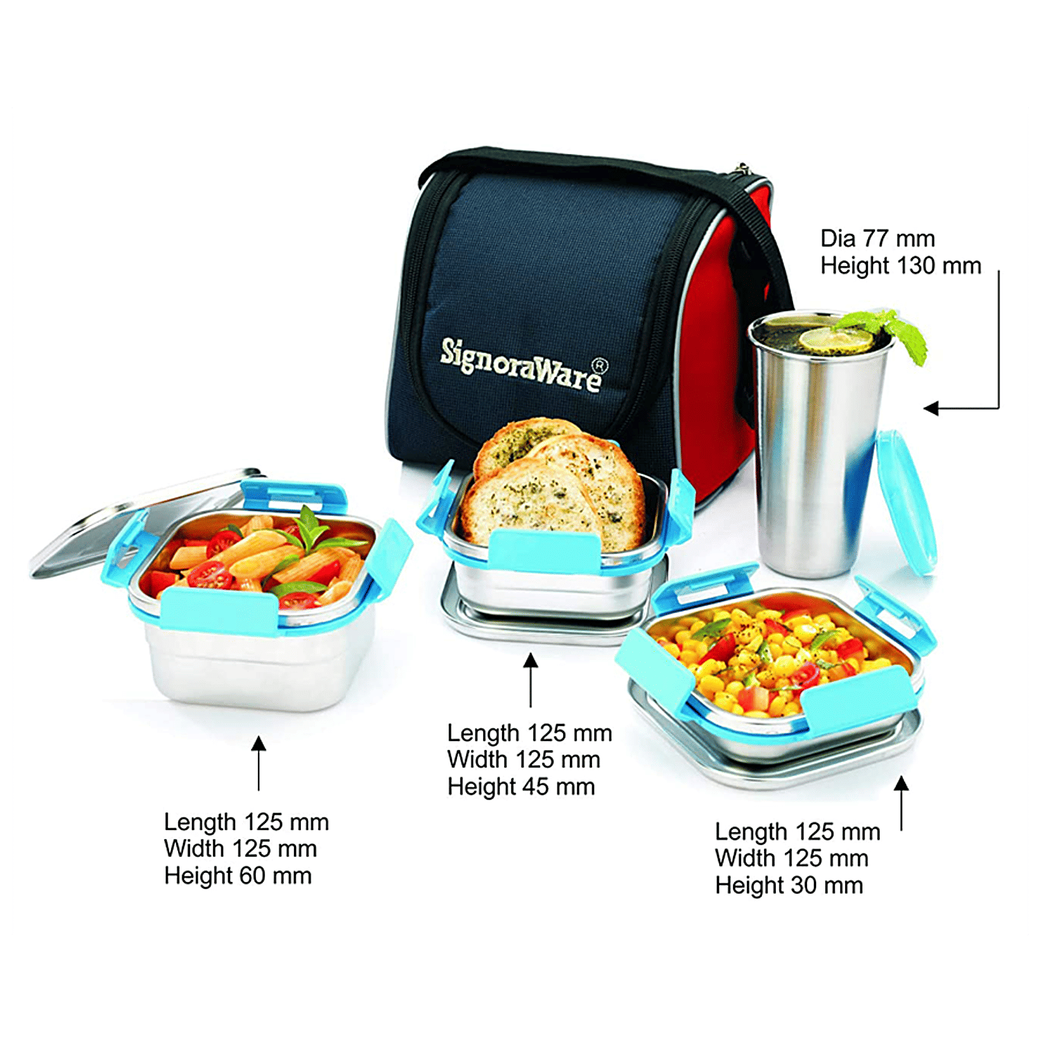 signoraware best glass lunch box