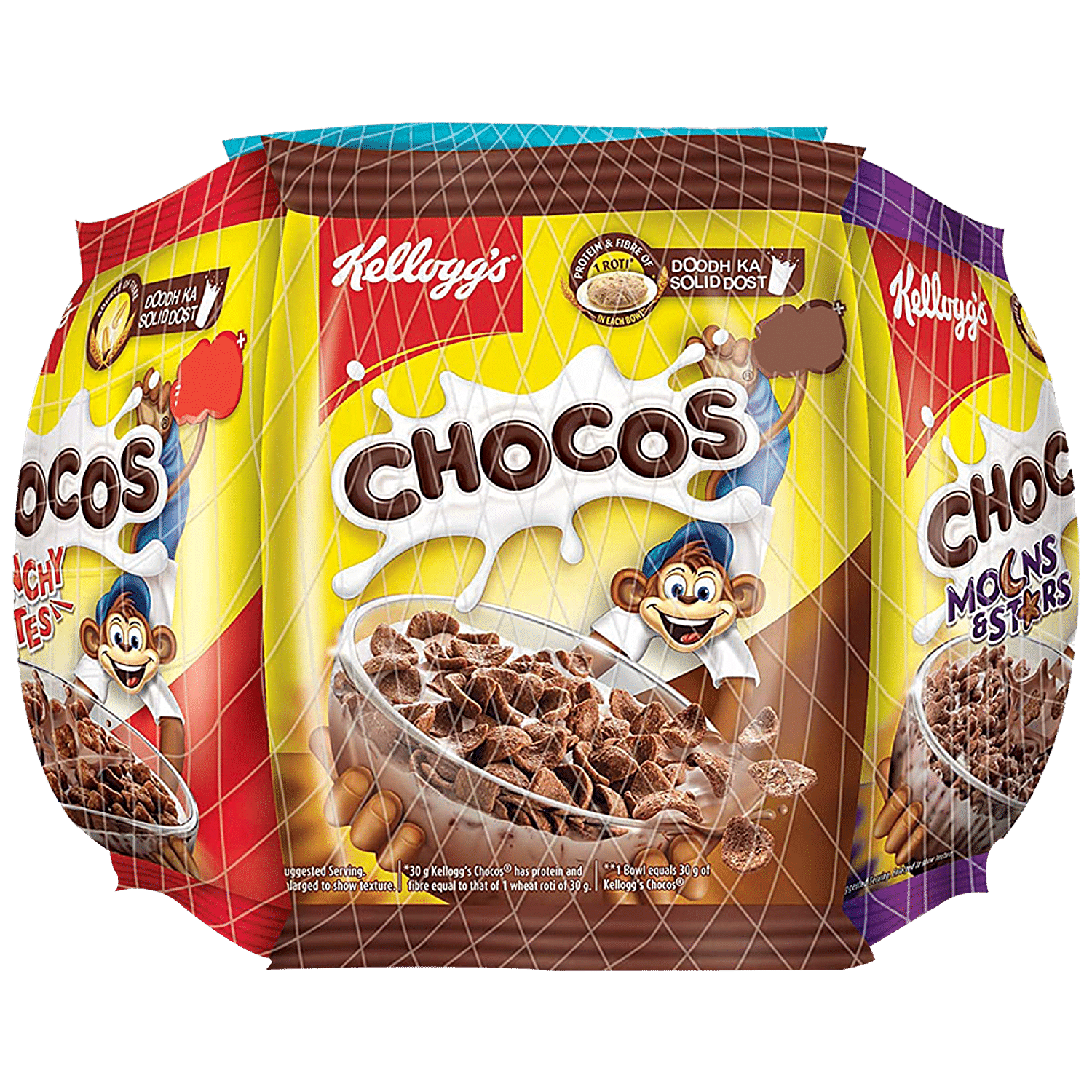 Kelloggs Chocos - Variety Pack, With Protein & Fibre, 24 g