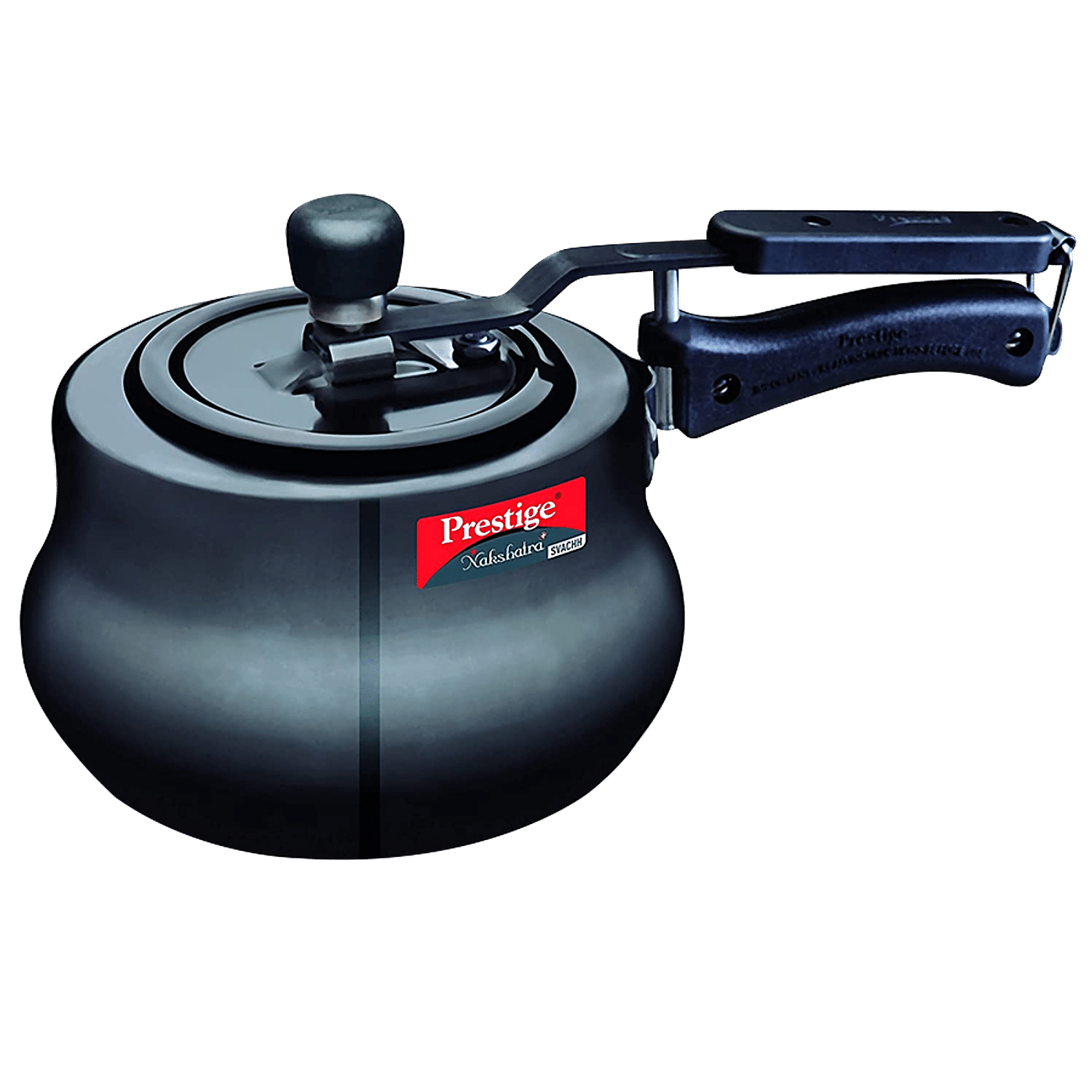 Buy Prestige Svachh Flip-on Mini Hard Anodised Spillage Control Pressure  Cooker with Glass Lid, (Black) Online