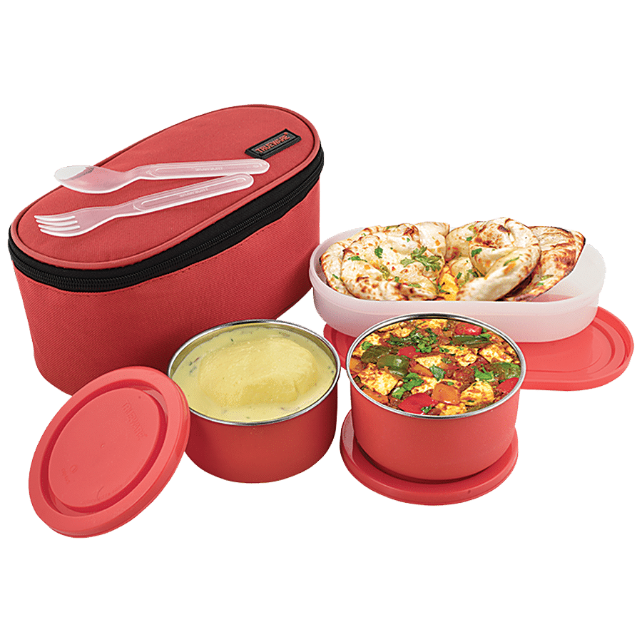 Buy Trueware Office Plus 2+1 Sky Stainless Steel Lunch Box Blue Container  Set Online At Best Price On Moglix