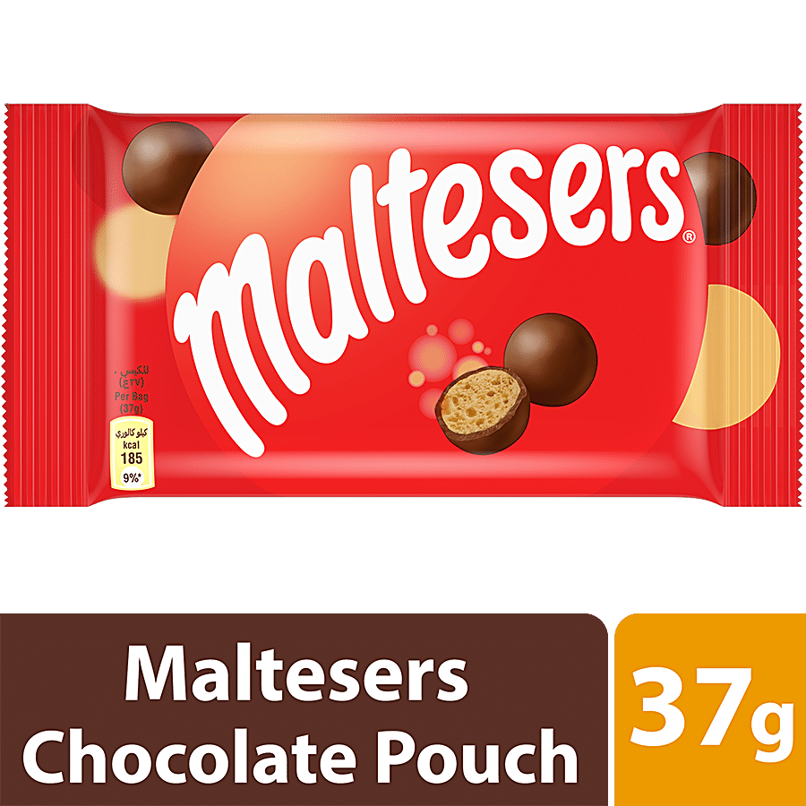 MALTESERS MARS COMPANY - 135G - CRUNCHY CHOCOLATE BALLS PRALINES POUCH  CANDY