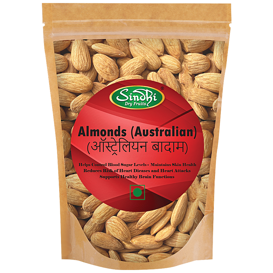 Sindhi Australian Almonds/Badam - For Healthy Brain Function, Maintains  Skin Health, 250 g