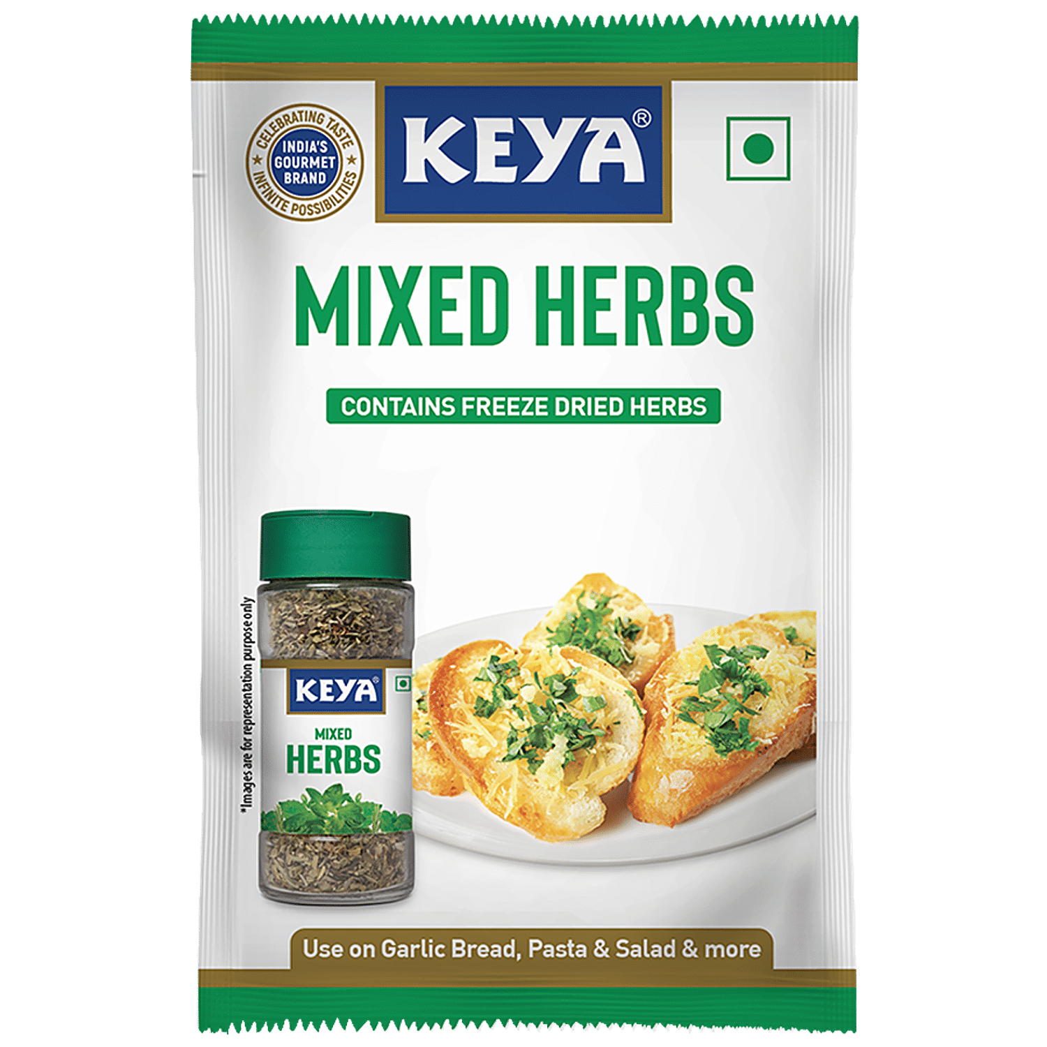 Keya Mixed Herbs Freeze Dried Basil Oregano Thyme Rosemary 3 g