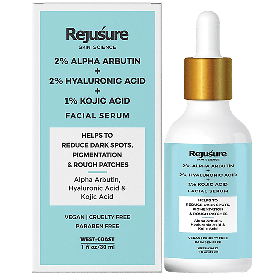 Alpha Arbutin 2% for Pigmentation, Blemishes, Dark Spots & Tan Removal -  Face Serum with Hyaluronic Acid 1% for All Skin Types