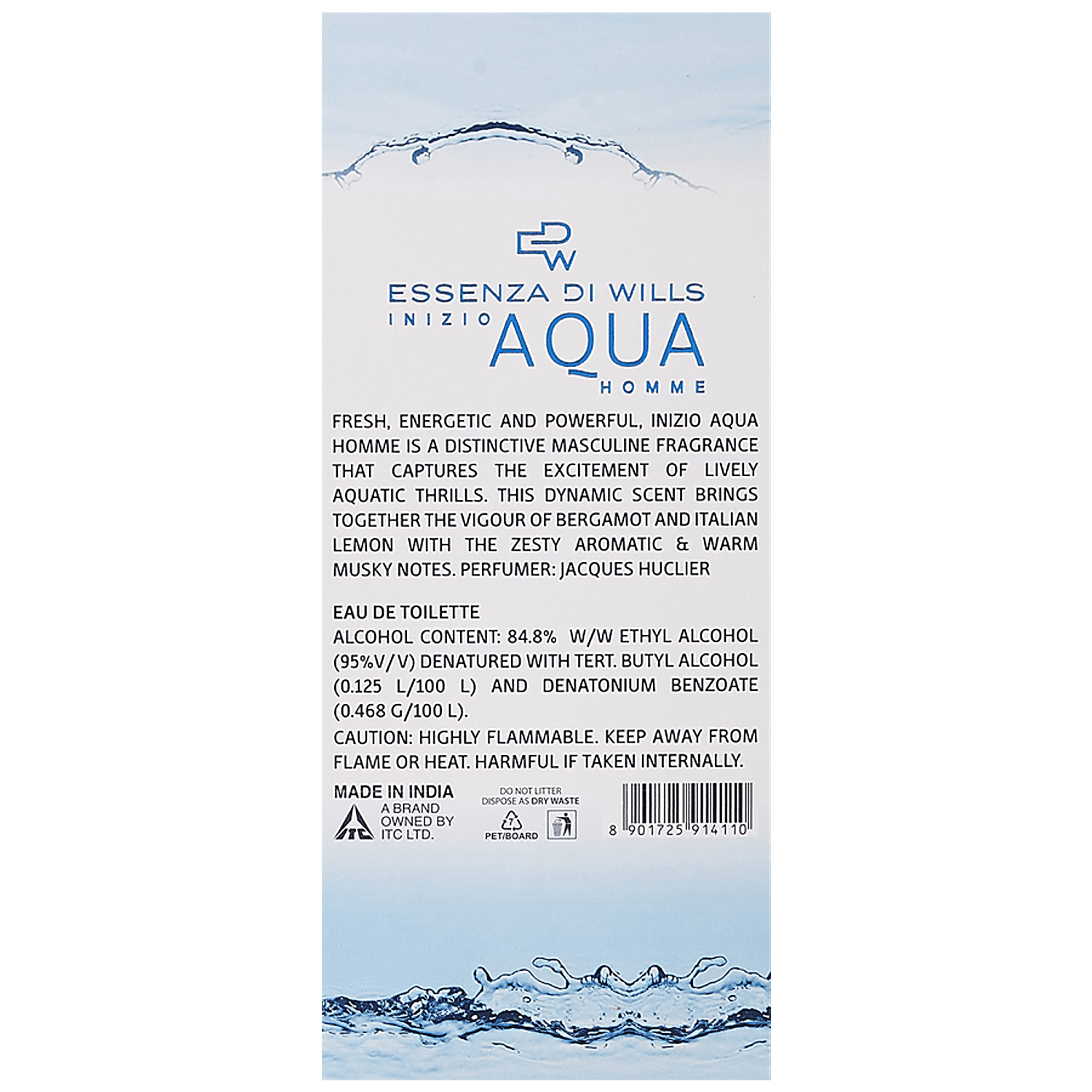 Aqua h20 outlet men's cologne