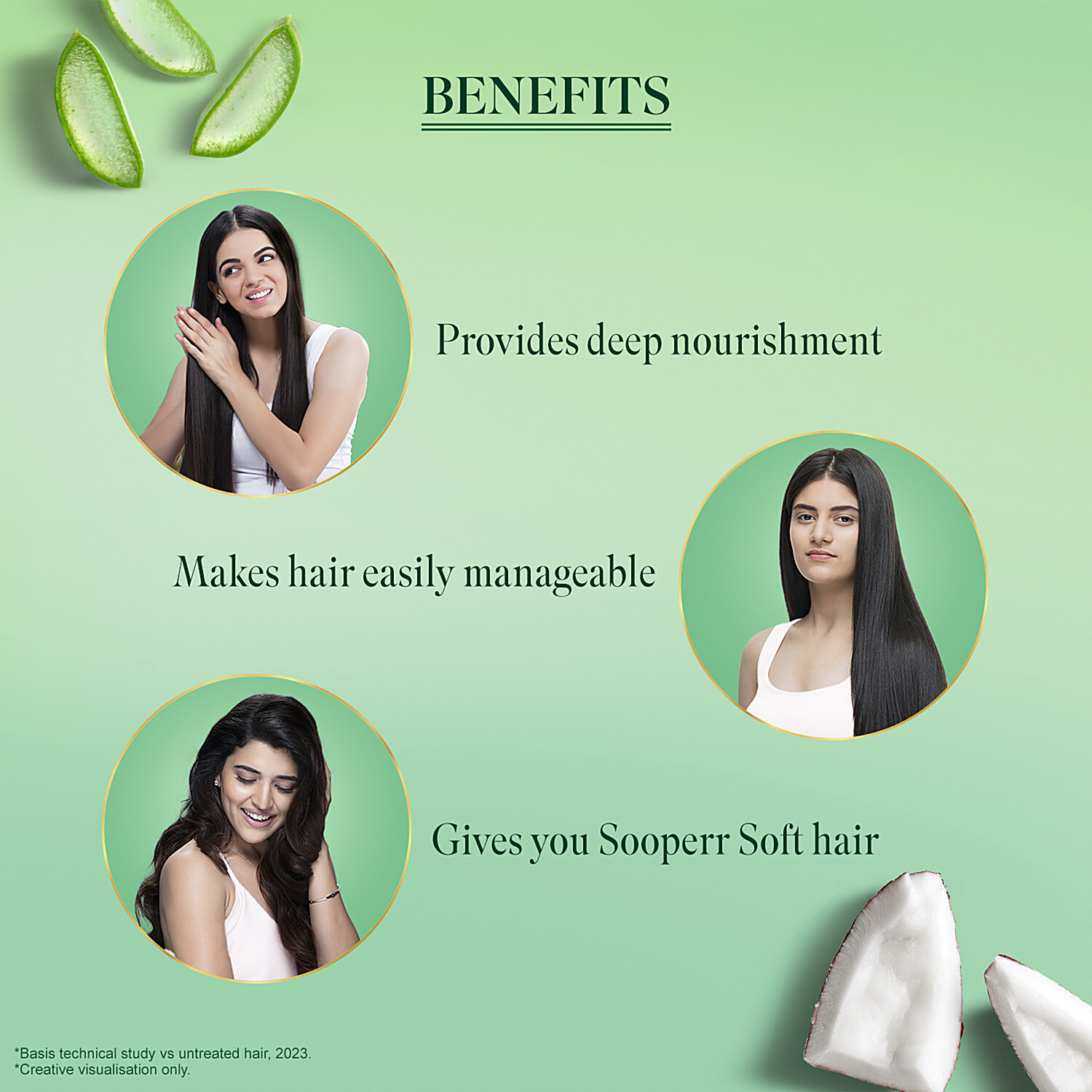 Aloe vera and coconut oil for hair outlet straightening