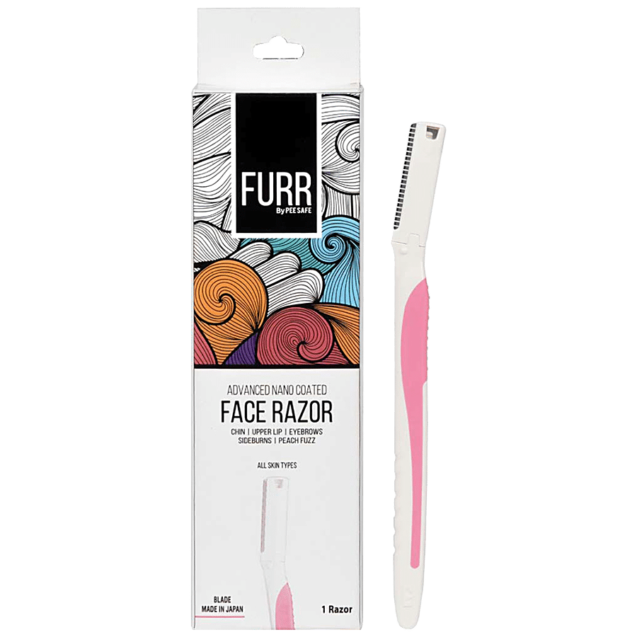Furr By Pee Safe Dual Head Face Razor Pack Of 3 - Uses, Side