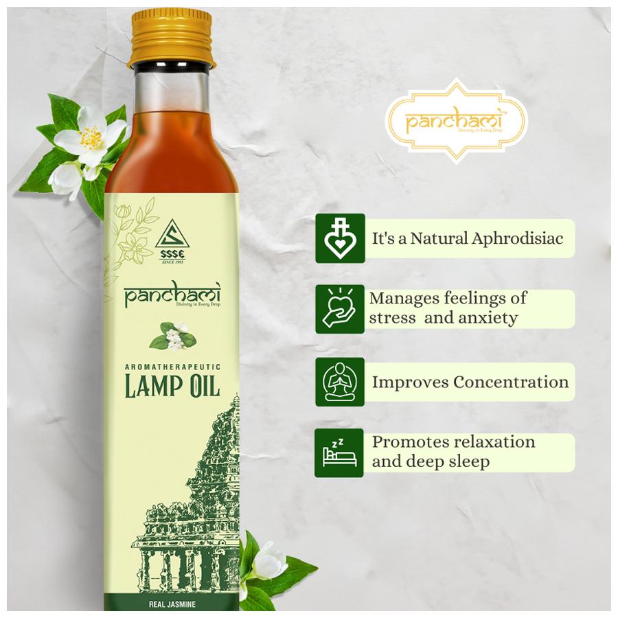 Buy Panchami Aromatherapeutic Lamp Oil Real Jasmine Online at