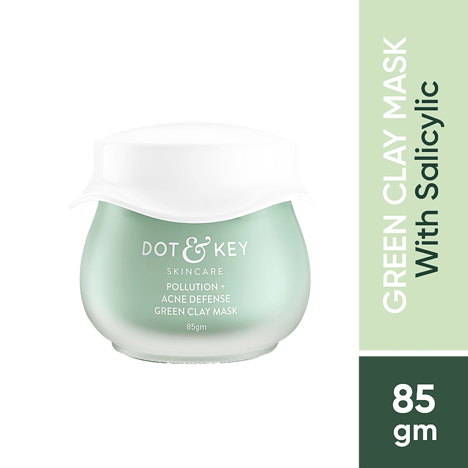 dot and key green clay mask