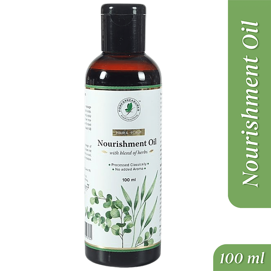 Buy Forestreasures Hair & Scalp Nourishment Oil With Blend Of Herbs -  Processed Classically Online at Best Price of Rs  - bigbasket