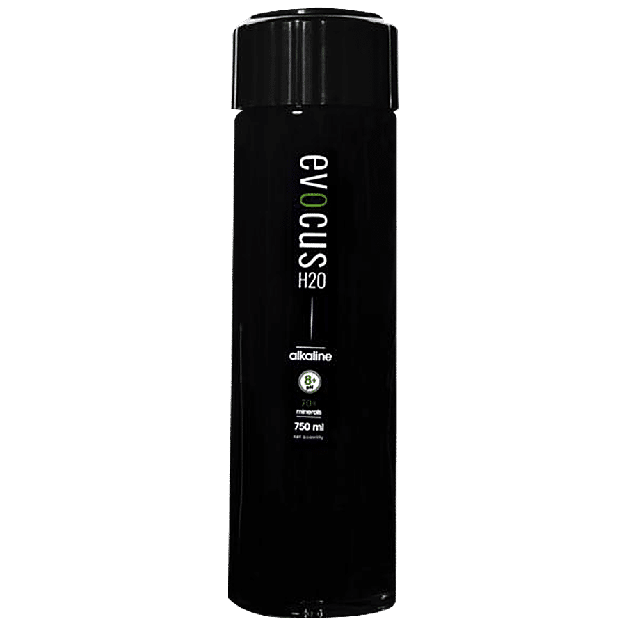 Evocus H2O India's First Black Alkaline Water with 70+ Natural Minerals, 8+  pH Alkaline Water (500Ml) Pack of 24 : Buy Online at Best Price in KSA -  Souq is now : Grocery