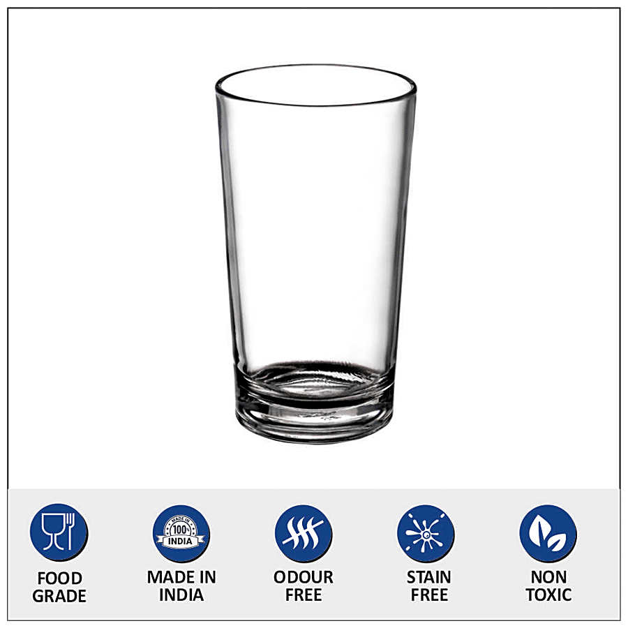Buy Yera Glass Tumbler - Straight, With Heavy Bottom, Food Grade, Odour &  Stain Free Online at Best Price of Rs 189 - bigbasket