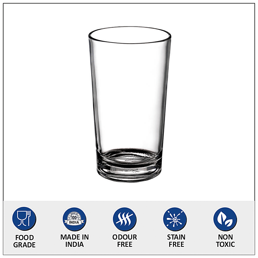 Buy Yera Glass Tumbler - Straight, With Heavy Bottom, Food Grade