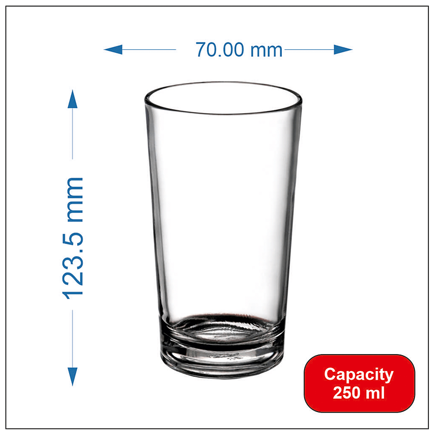 Buy Yera Glass Tumbler - Straight, With Heavy Bottom, Food Grade, Odour &  Stain Free Online at Best Price of Rs 189 - bigbasket