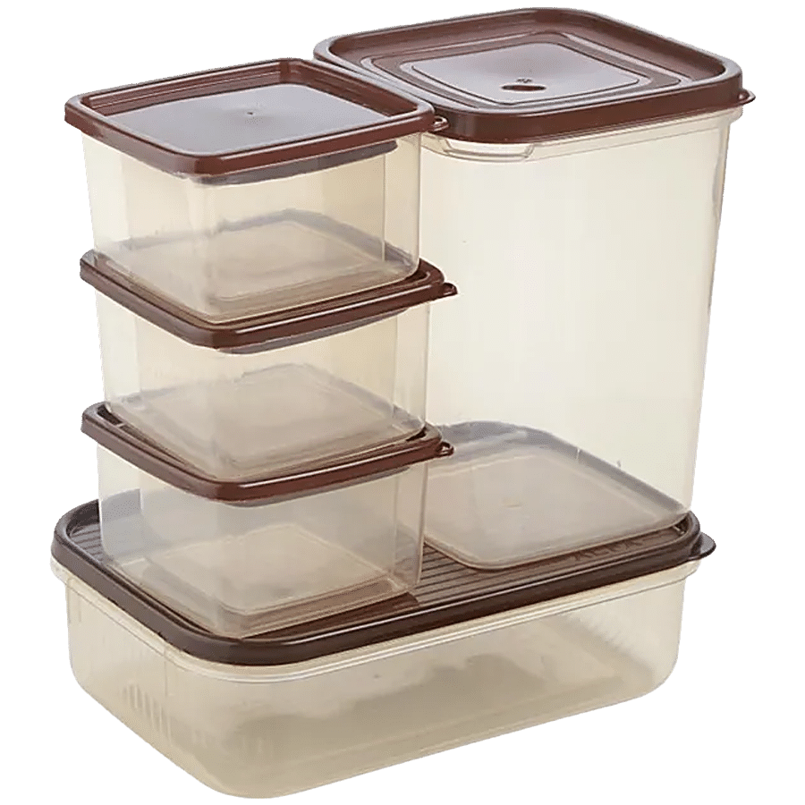 Buy JOYO Kitchen Classic Container Set - Transparent Plain, Grey, Sturdy,  Long Lasting Online at Best Price of Rs 149 - bigbasket