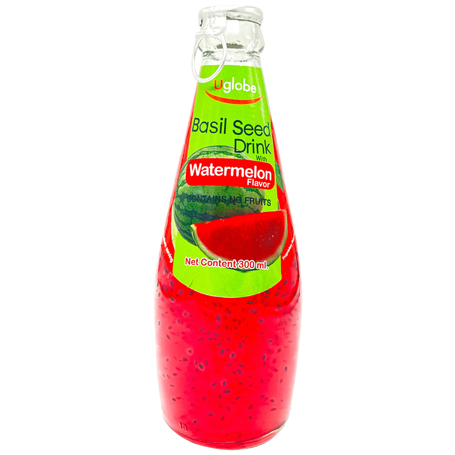 Buy Uglobe Basil Seed Drink Watermelon Flavour Contains No