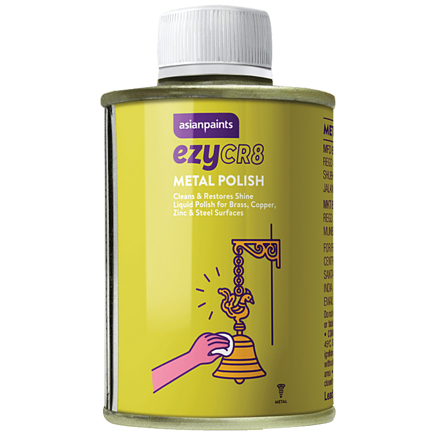 Buy Asian Paints Metal Polish - Liquid Polish For Brass, Copper, Zinc &  Steel, Cleans & Restores Shine Online at Best Price of Rs 85 - bigbasket