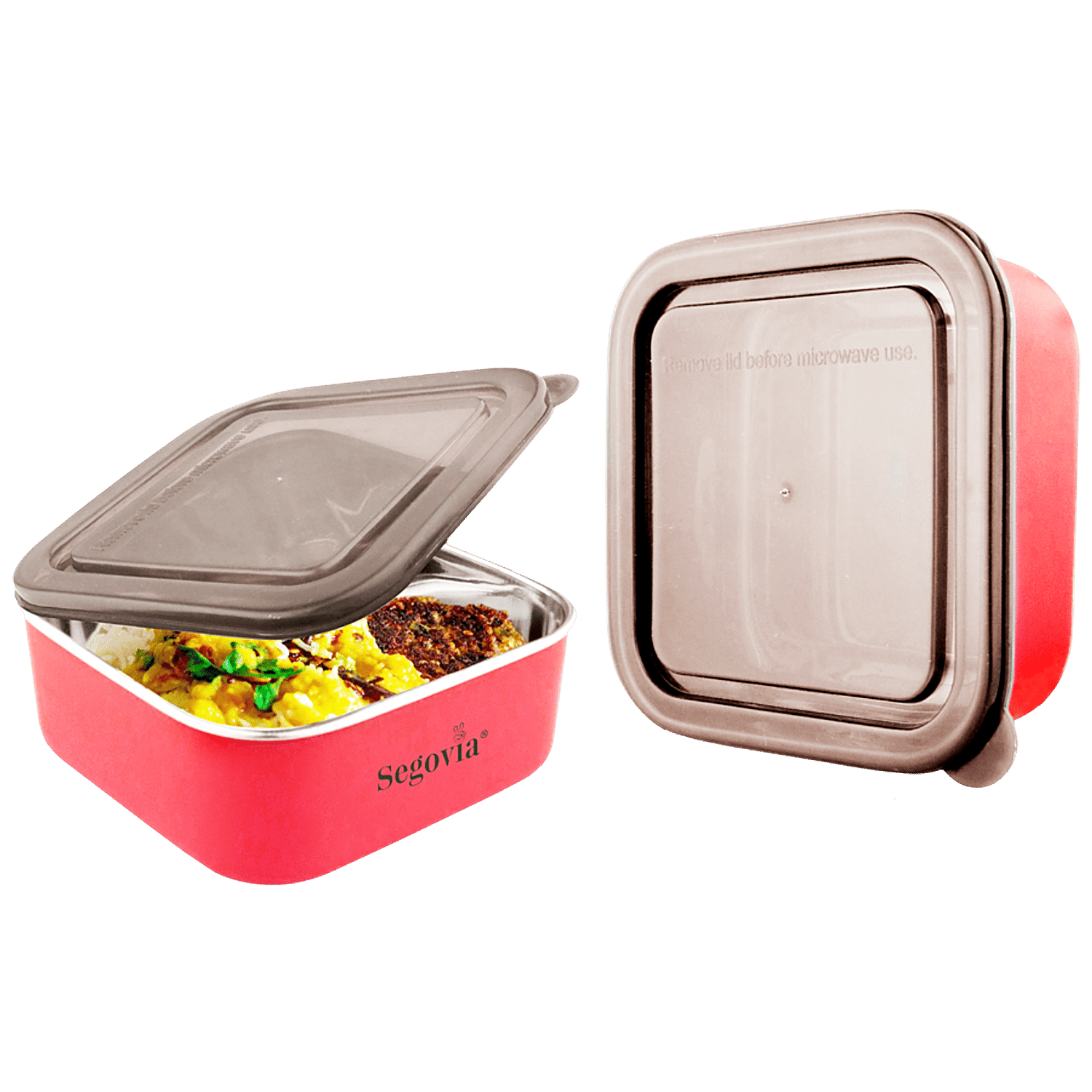 Buy SEGOVIA Microwave Safe Steel airtight Lid Food Storage Containers,  Lunch Box 1200 ML - 1200 Steel, Plastic Utility Container Online at Best  Prices in India - JioMart.