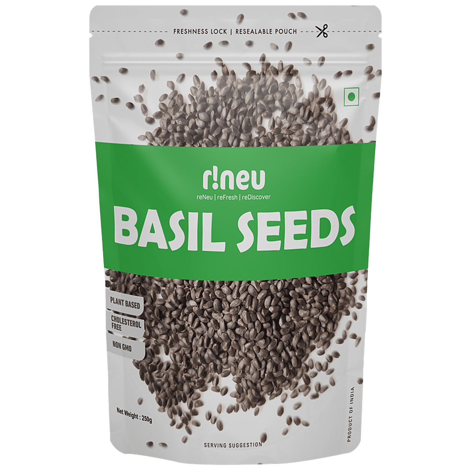 r neu Basil Seeds Rich In Dietary Fibre Protein 250 g