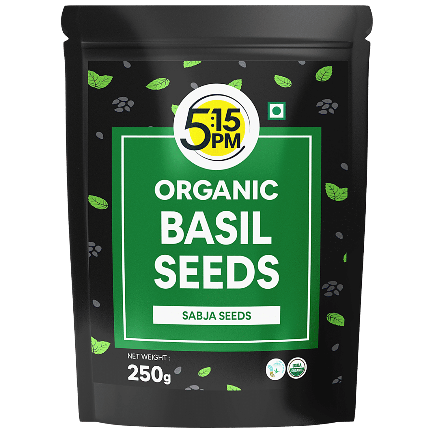 Buy 5 15PM Organic Basil Sabja Seeds High In Fibre Great For