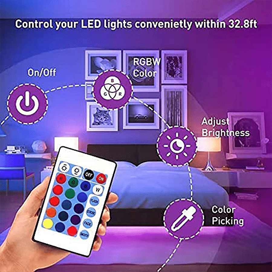Buy Desidiya RGB LED Strip Light With With Adapter & Remote, Easy