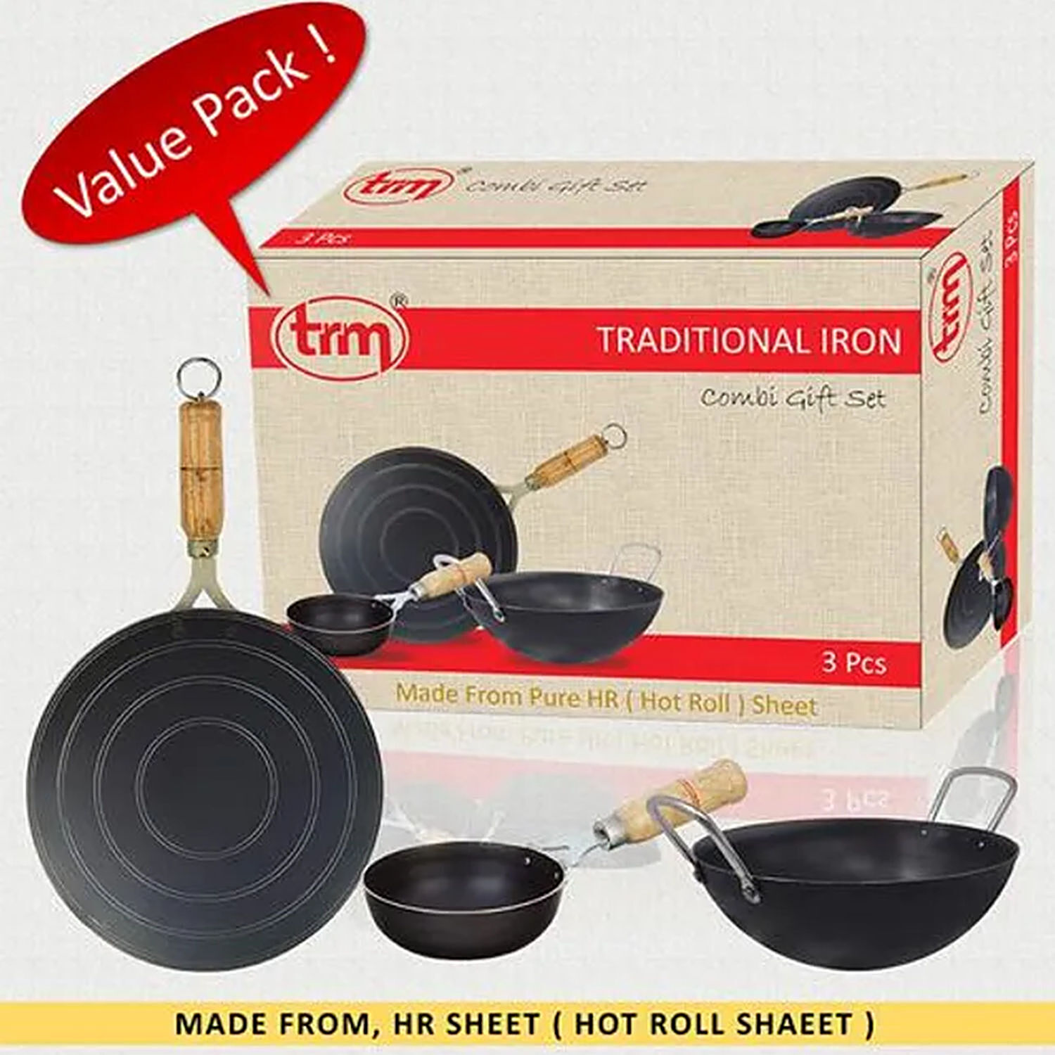 Cast Iron Roti Tawa Double Handled Cast Iron Crepe Pan - Temu