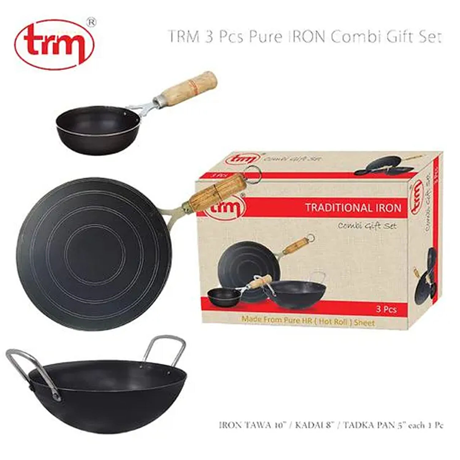 Cast Iron Tadka Maker with Handle • - Essential Traditions