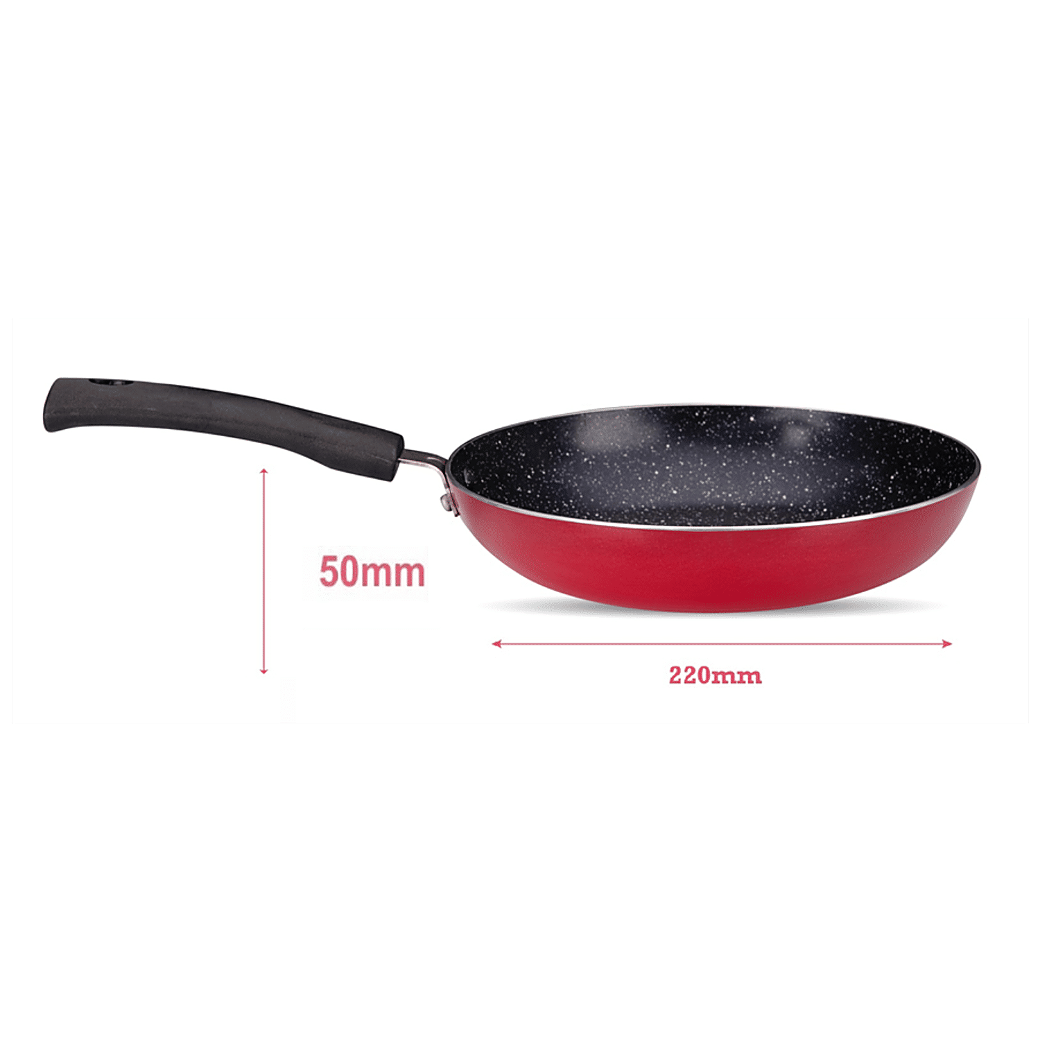 Buy Navrang Aluminium Fry Pan - Non Stick Coated, 20 cm, 2.2 mm, Bakelite  Handle Online at Best Price of Rs 349 - bigbasket