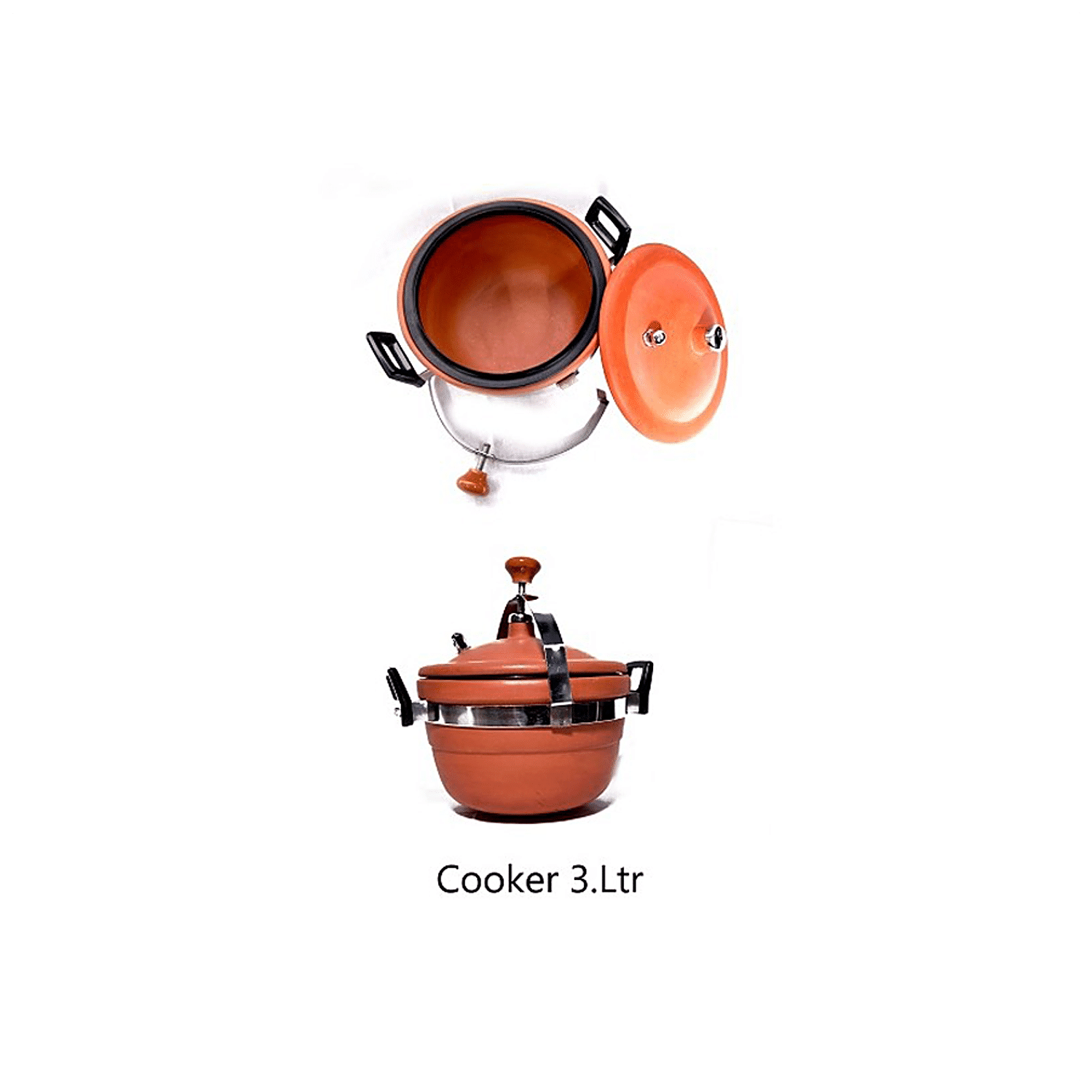 ECO-FRIENDLY CLAY PRESSURE COOKER (3L)