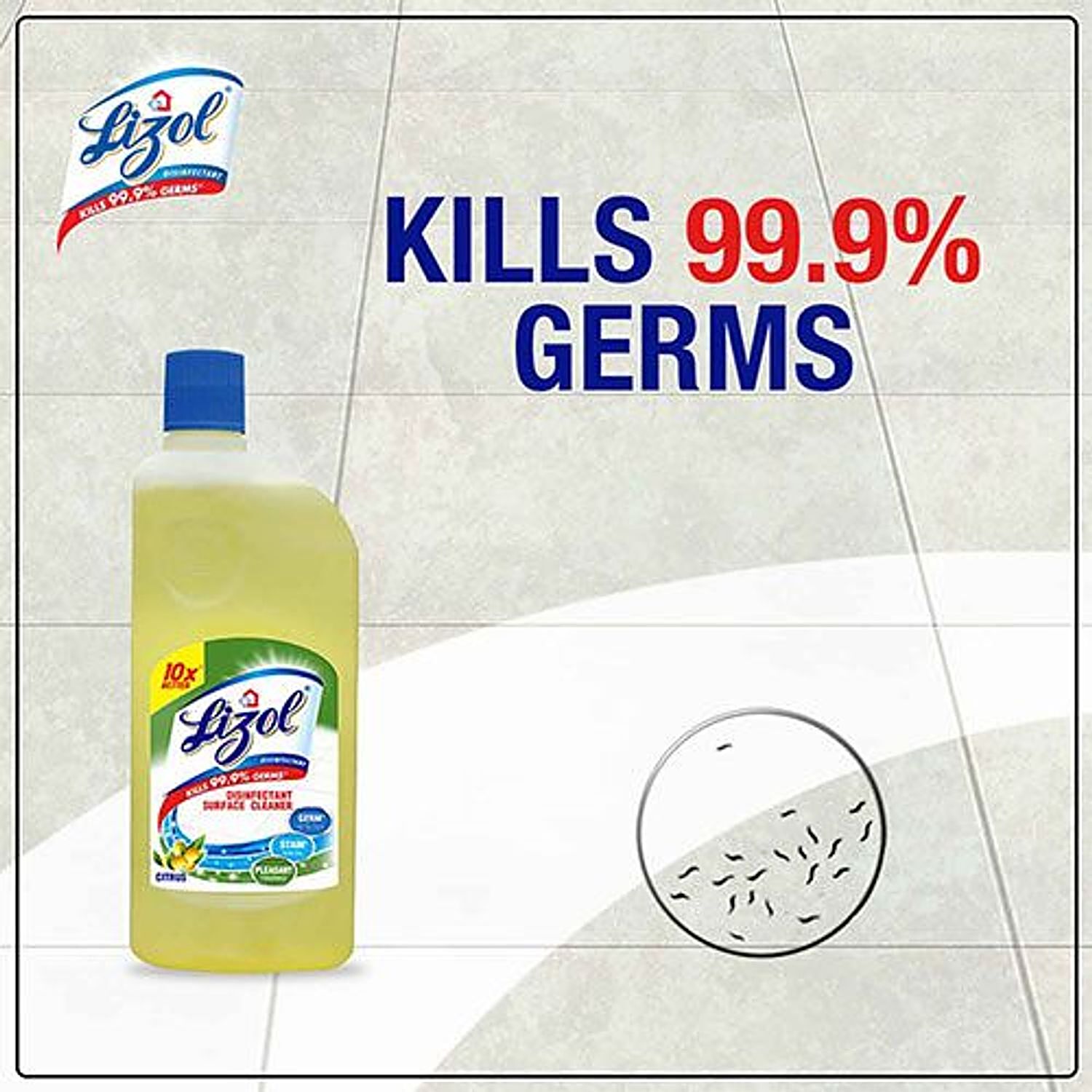 Buy Lizol Disinfectant Floor Cleaner, Citrus 975 ml + Kitchen Power Cleaner  Liquid Spray 450 ml Online at Best Price of Rs 299.19 - bigbasket