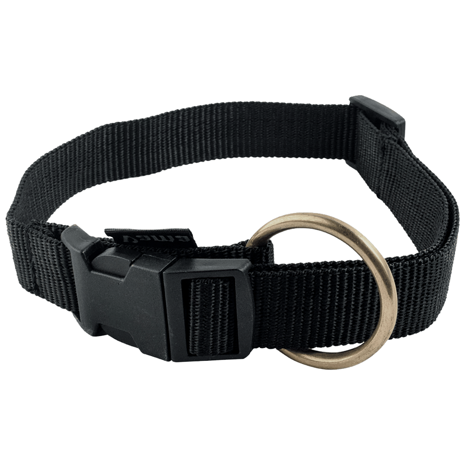 Black nylon dog collar sale