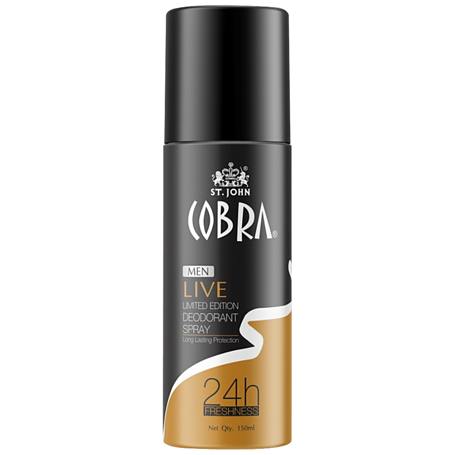 Buy St. John Cobra True Man Body Spray 100 ml + Cobra Music Body Spray 100  ml Online at Best Price - Men Deodorants/Roll-Ons