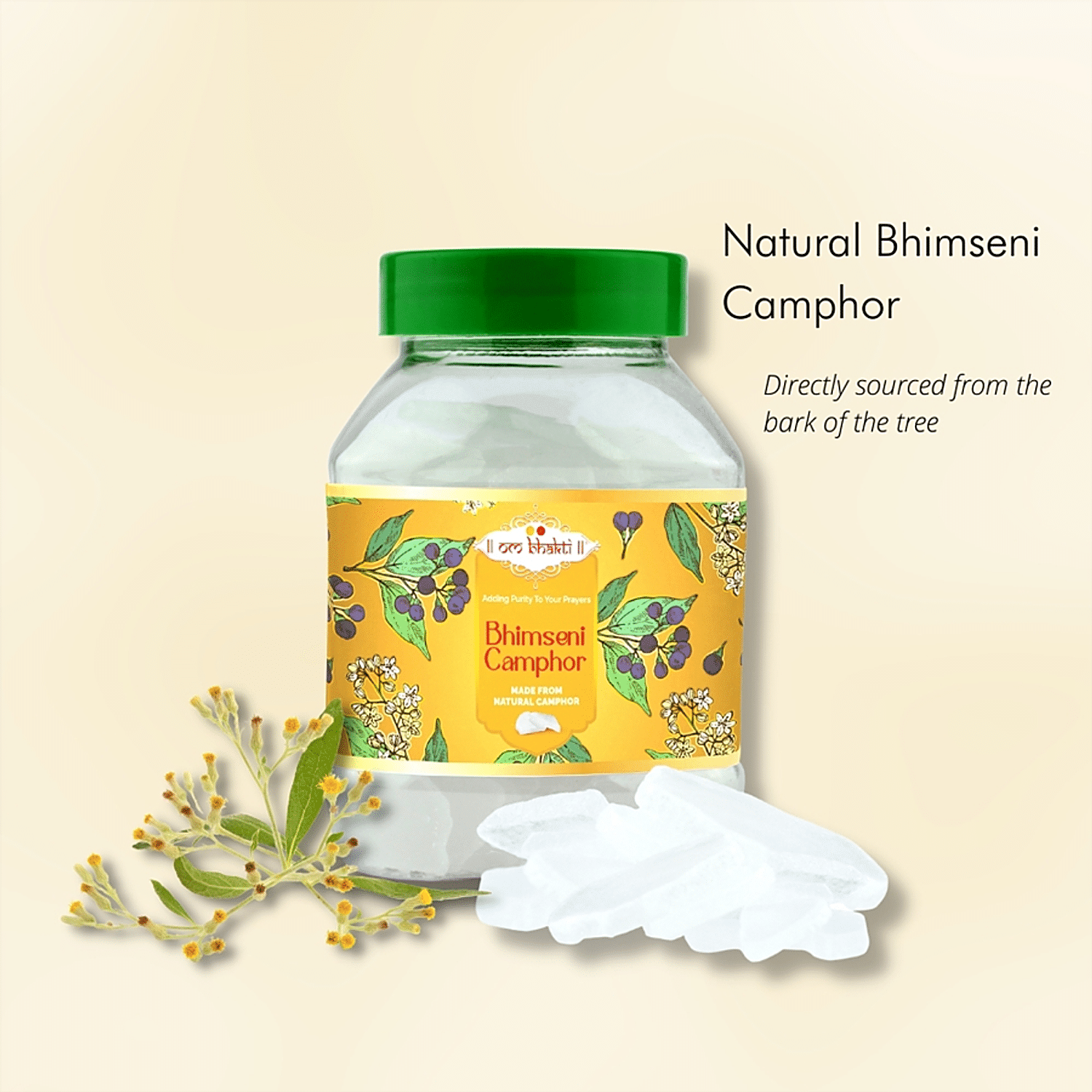 Buy Om Bhakti Bhimseni Camphor - 100% Natural & Pure, For Puja Purposes  Online at Best Price of Rs 269.1 - bigbasket