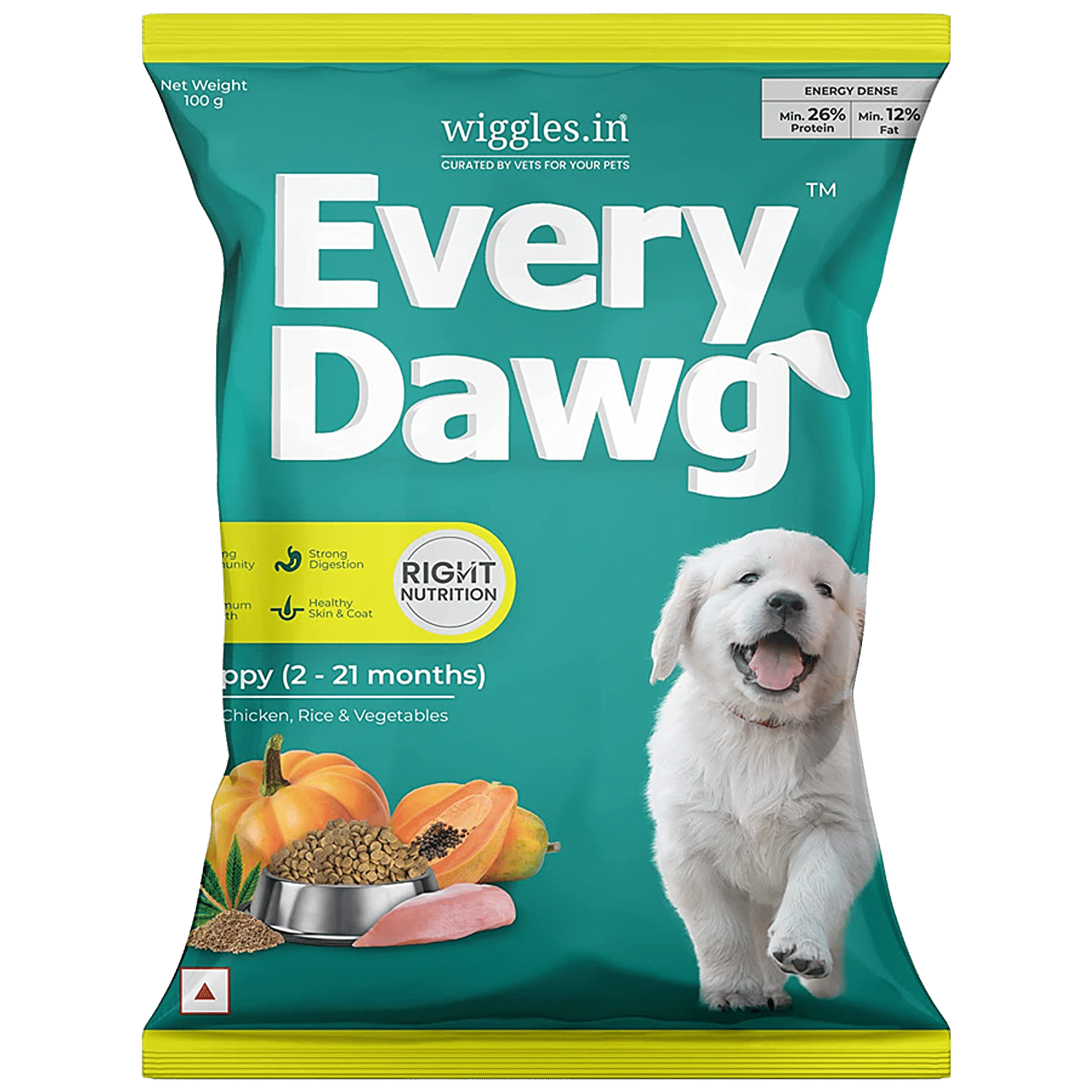 Buy Wiggles.in EveryDawg Puppy Food Dry Dog 2 21 months All