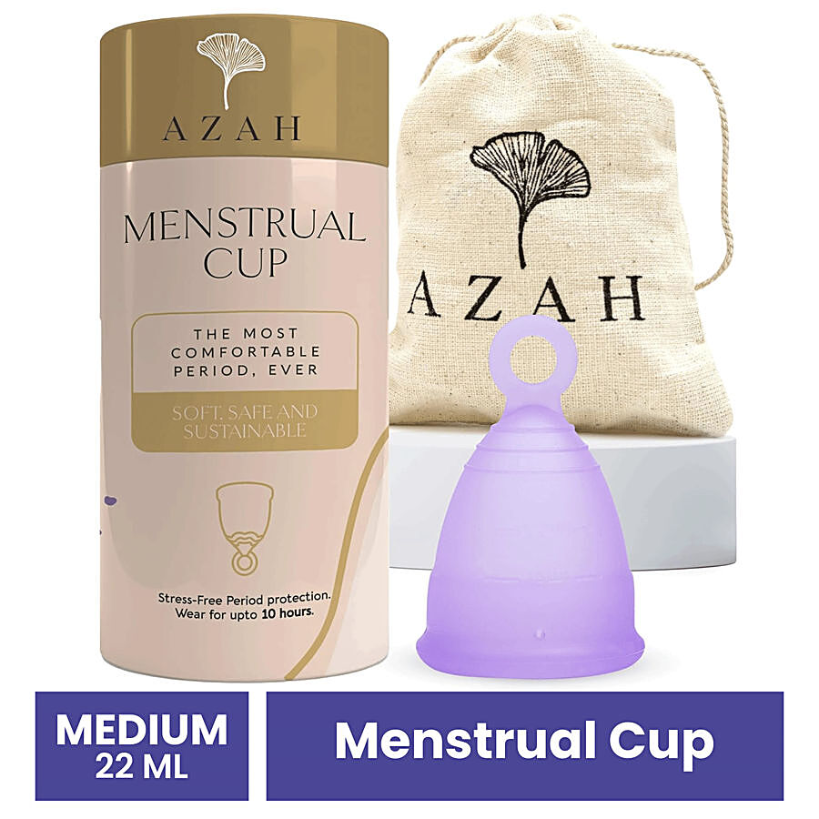 Buy Azah Odour & Rash-Free Menstrual Cup For Women - Medium Size