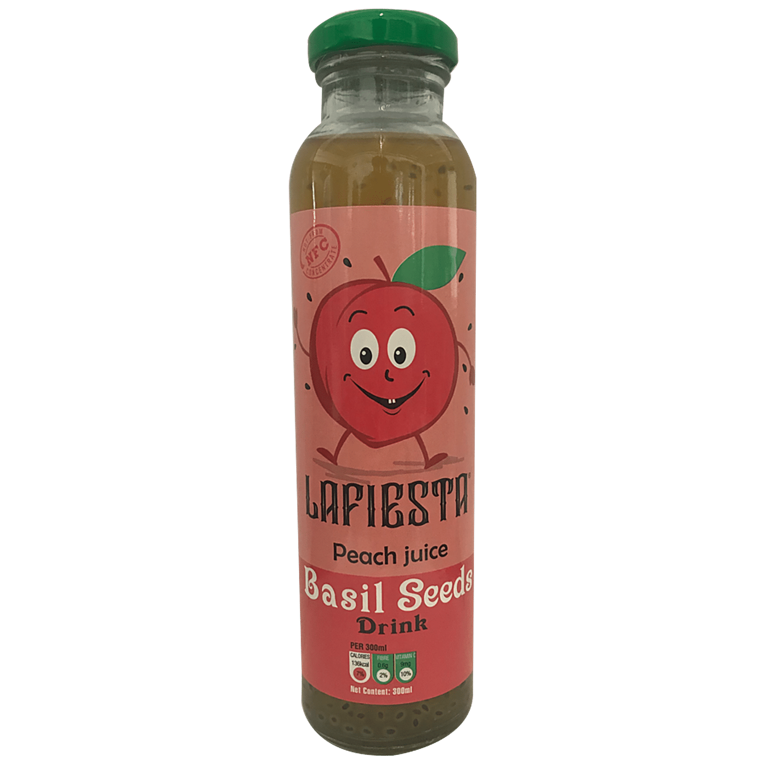 Buy Lafiesta Peach Juice Basil Seeds Drink Rich In Vitamins