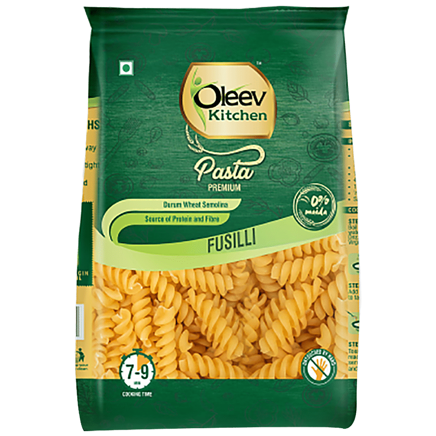 Buy Oleev Kitchen Premium Fusilli Pasta - No Maida, Rich In Protein & Fibre  Online at Best Price of Rs 60 - bigbasket