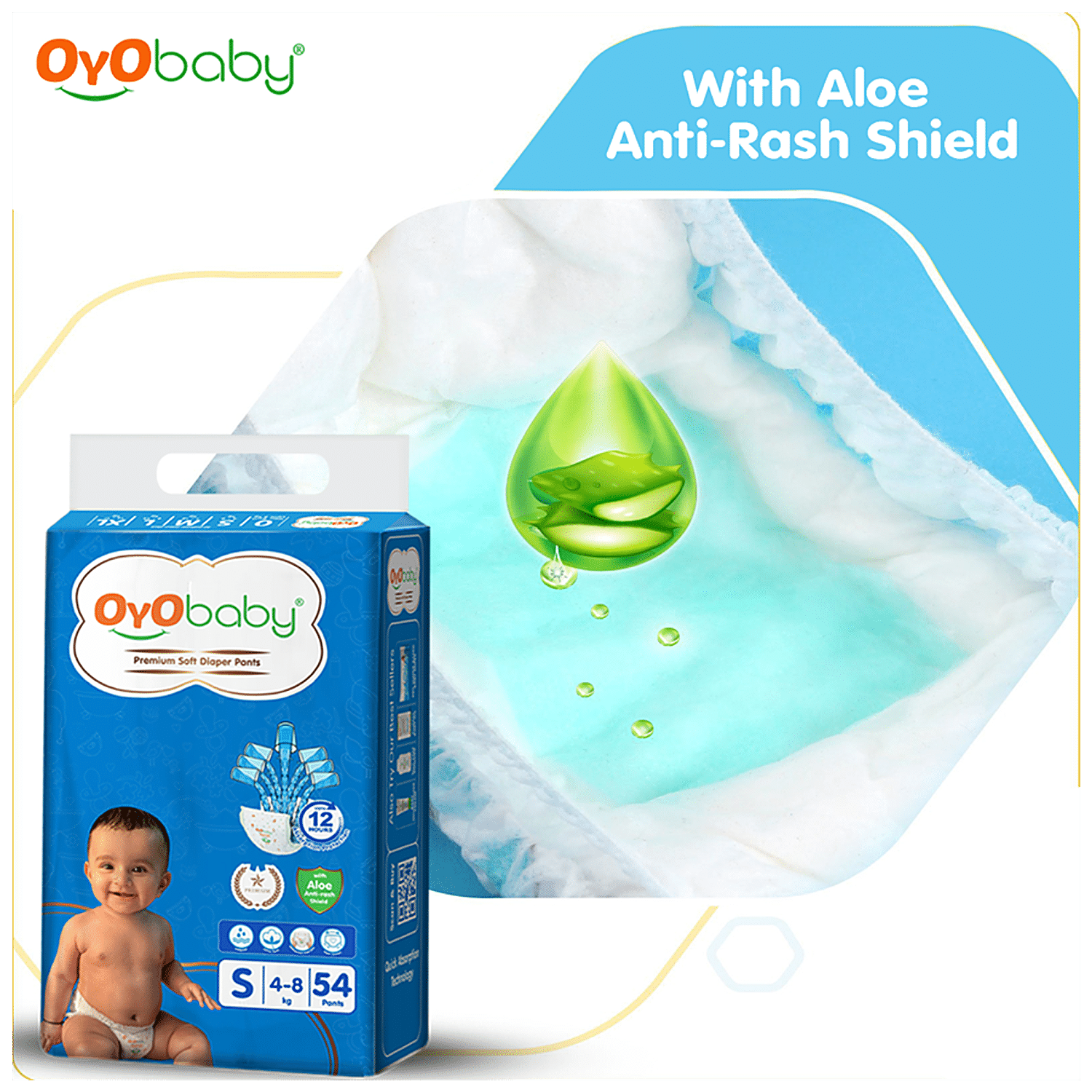 Buy OYO BABY Premium Soft Diaper Pants - Highly Absorbent, Prevents  Leakage, L Online at Best Price of Rs 449 - bigbasket