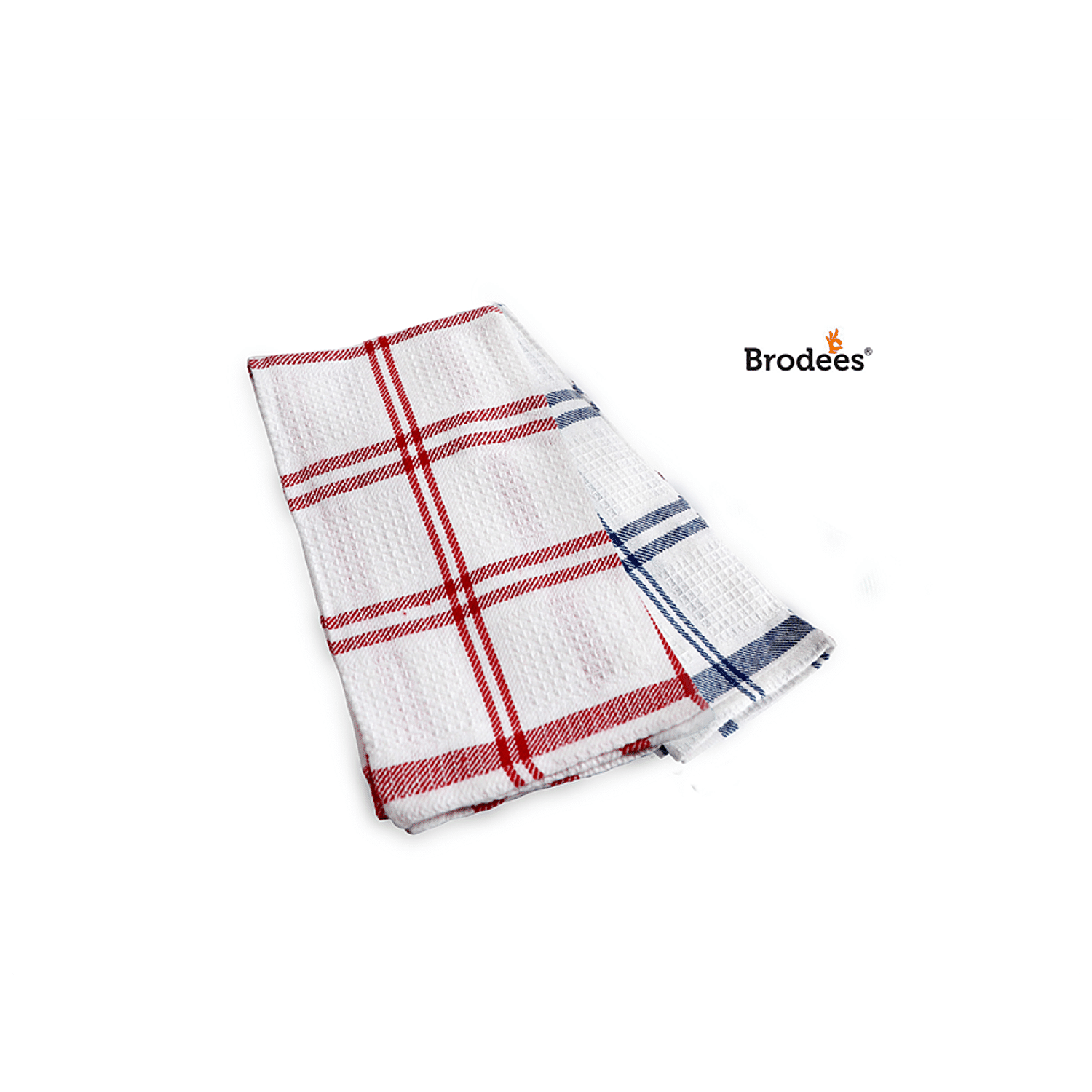 Buy Brodees Cotton Kitchen Towel - Blue, Checked, Easy Wash, 45 x 70 Cm  Online at Best Price of Rs 89 - bigbasket