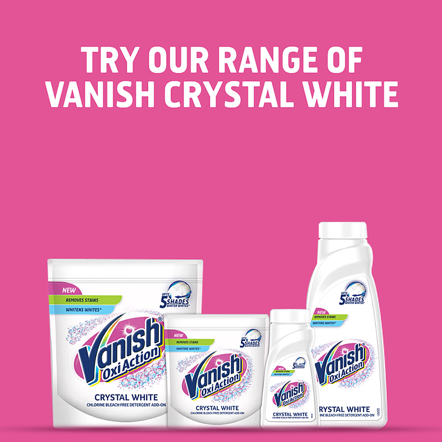 Buy Vanish Oxi Action White Chlorine Bleach Free Detergent