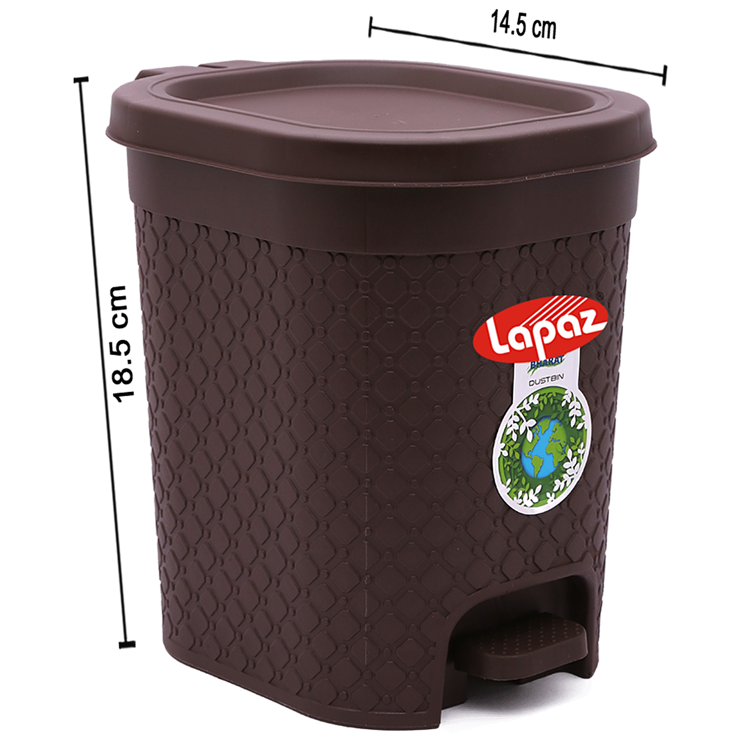 Buy BB Home Plastic Pedal Dustbin / Trash Can / Garbage Waste Bin with Lid  for Home, Kitchen, Bathroom, Office - Green, Medium size Online at Best  Price of Rs 229 - bigbasket