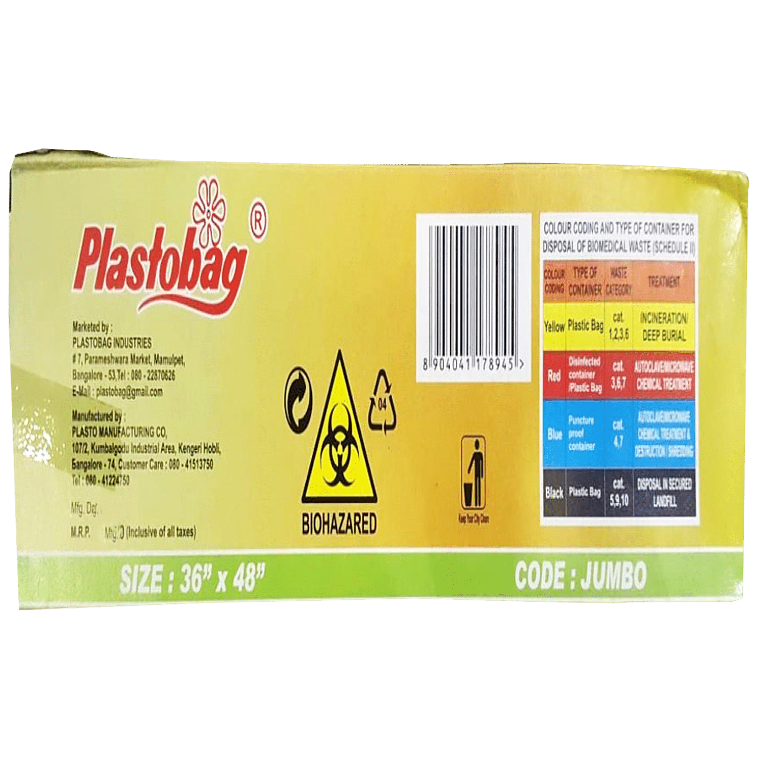 Plastobag XL Garbage Bag-15 pieces (MRP 115/- ) – M Bhagwanlal & Co.