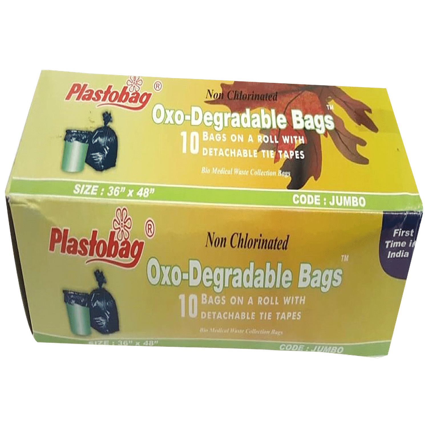 Plastobag Garbage Bags XL Garbage Bag (Black, 15) Set Of 12, (MRP 115.00  Rs)