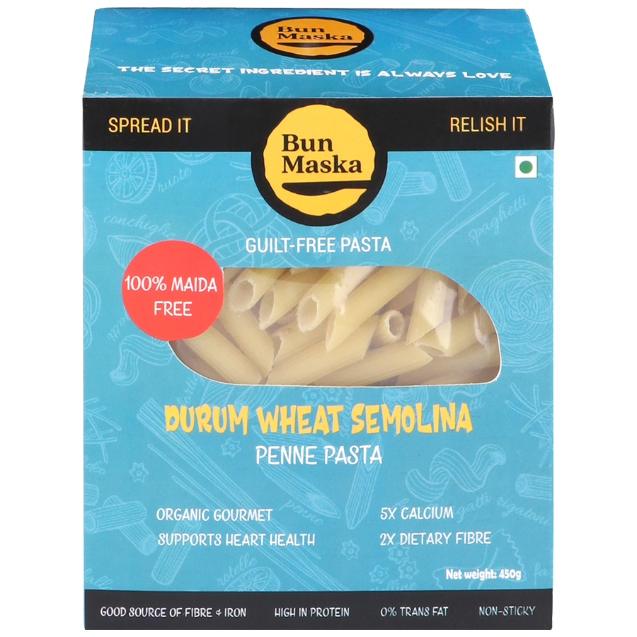 Buy Bun Maska Durum Wheat Semolina Penne Pasta - Low In Calories Online at  Best Price of Rs  - bigbasket