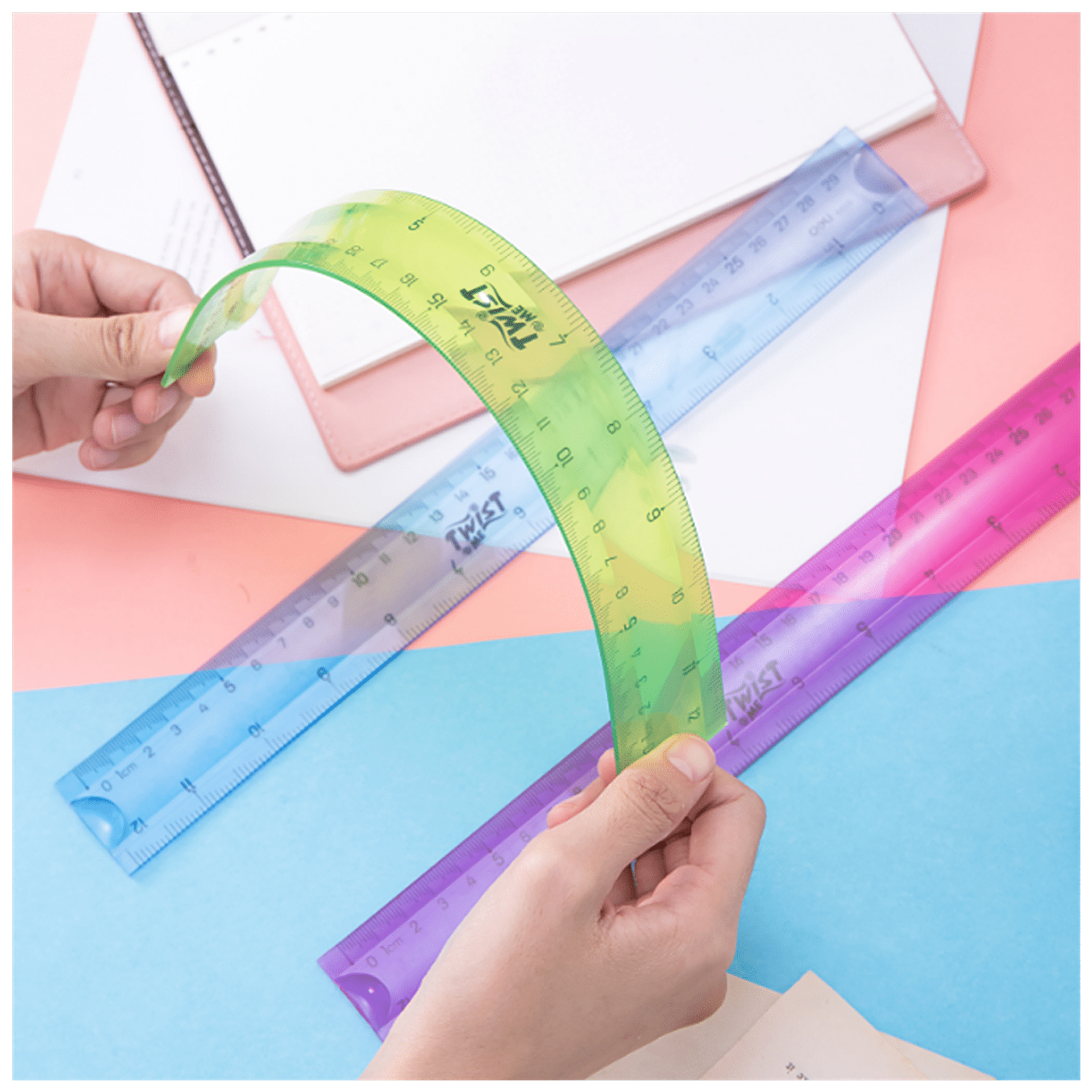 Full Color Digital 6 in. Plastic Ruler - Back - Sample