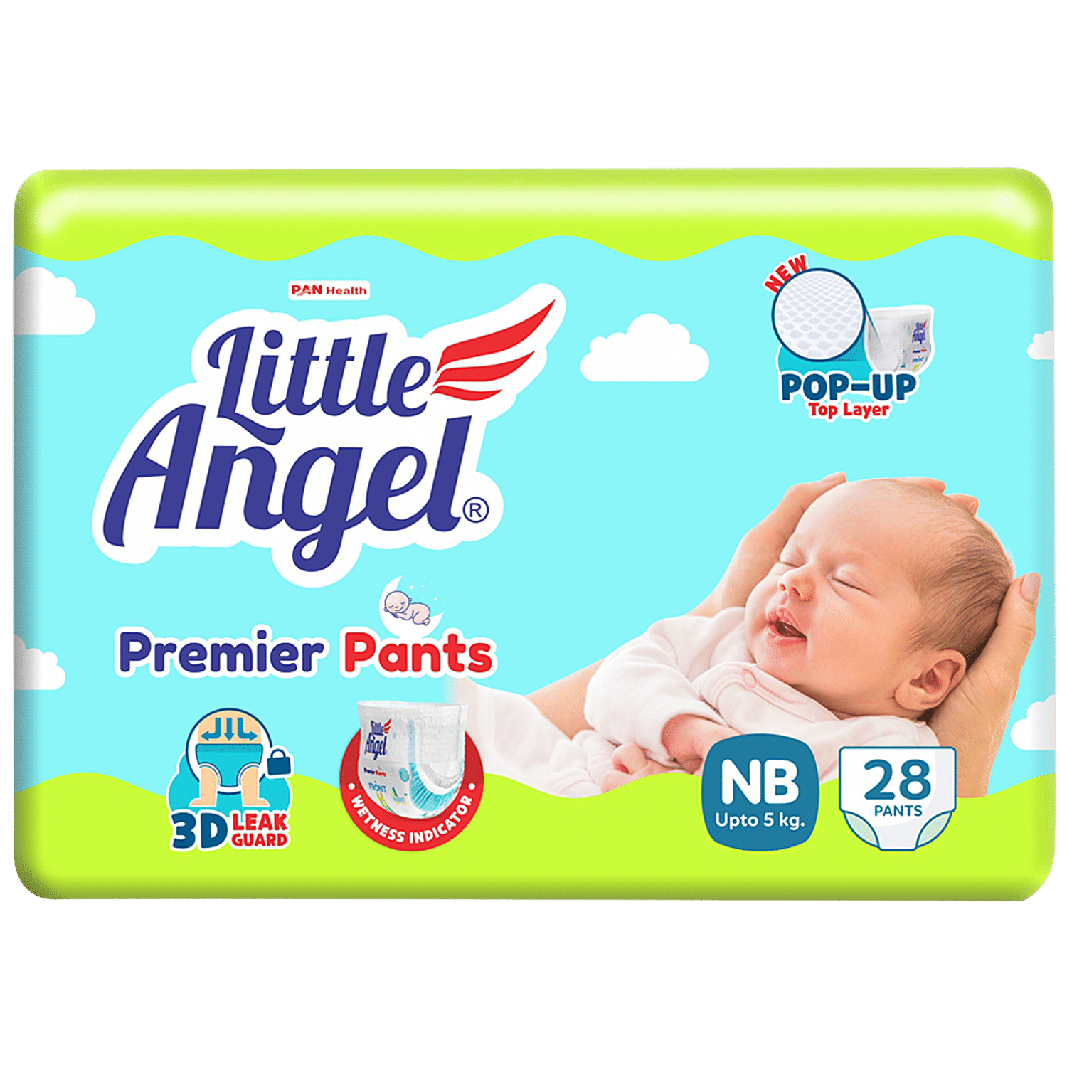 Buy Little Angel Premier Pants Baby Diapers - With Wetness Indicator, New  Born, Up To 5 kg Online at Best Price of Rs 299 - bigbasket