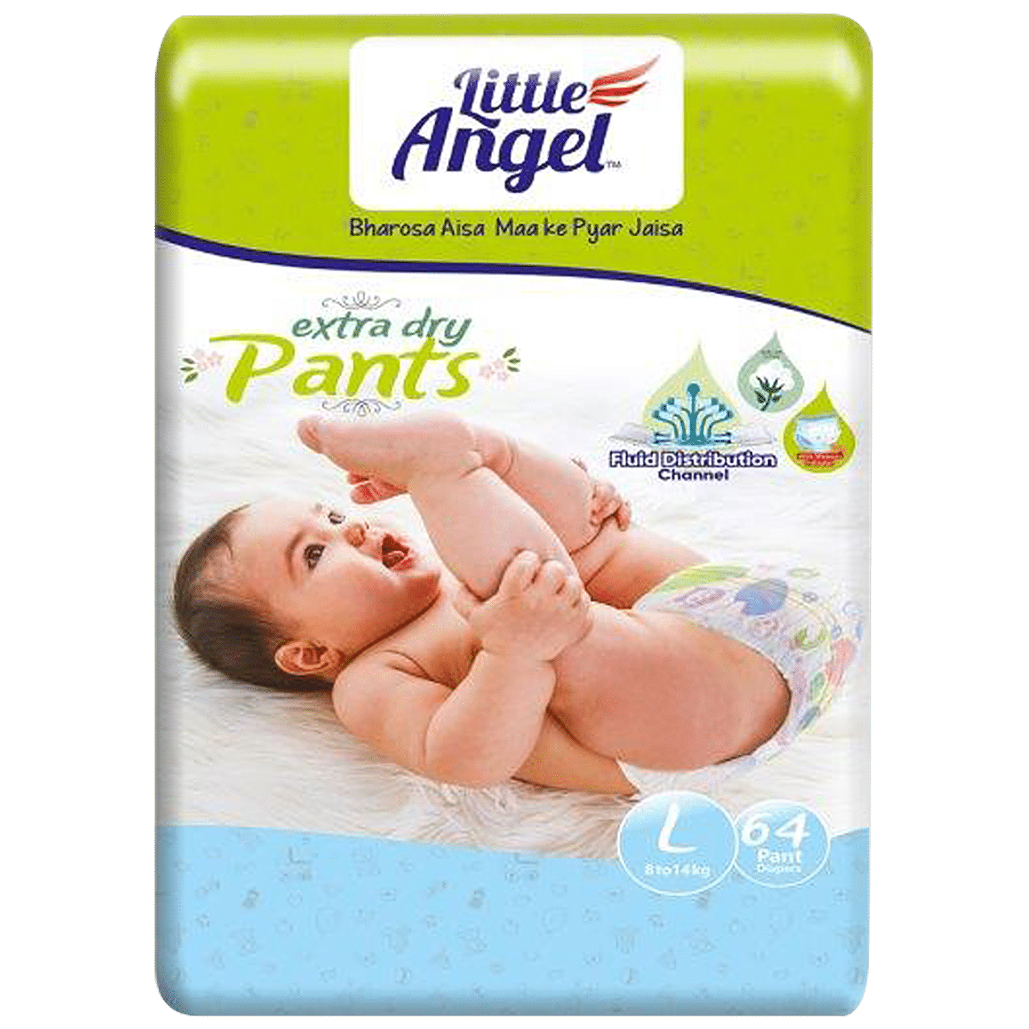 Buy Little Angel Extra Dry Pants Baby Diapers - With Wetness