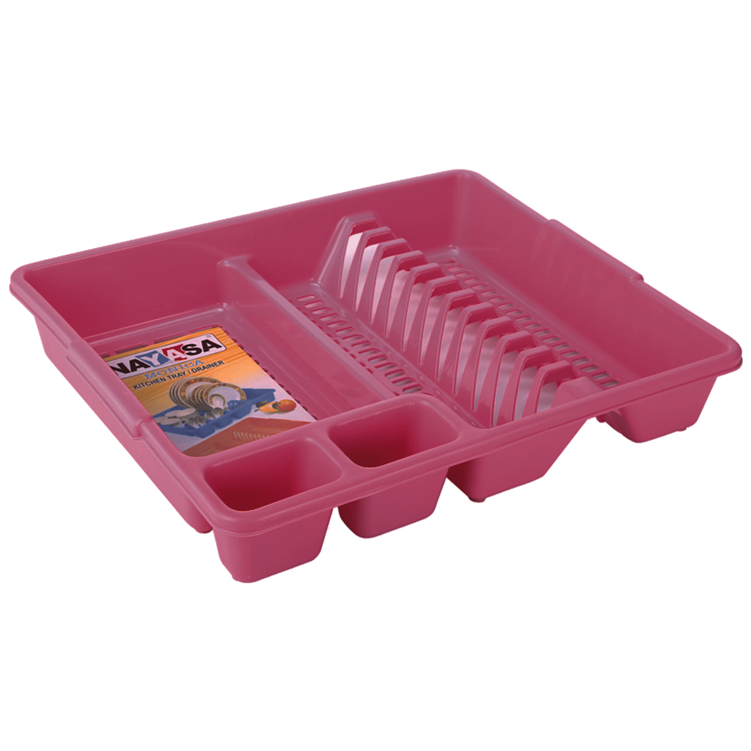 Buy TENEZA ABS Plastic Chopsticks Spoon Organizer Tableware Holder Kitchen  Sink Dish Drainer Drying Rack with Tray Washing Basket, Pink Online at Best  Prices in India - JioMart.