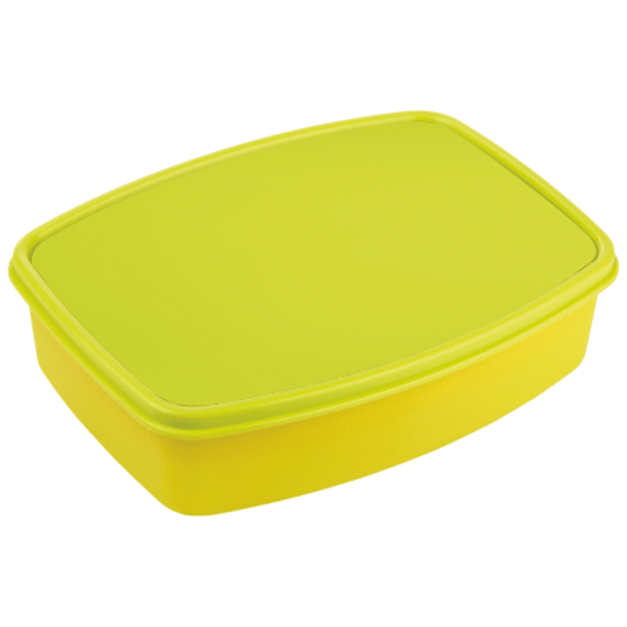 1pc Green Pp Lunch Box, Microwave Safe Heating Box For Students